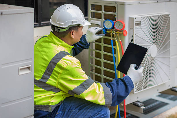 Professional Hvac technician working in Merit, TX